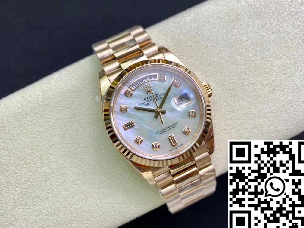 Factory Dial White M128235-0029 Rolex Day Mother-Of-Pearl Date EW 1226